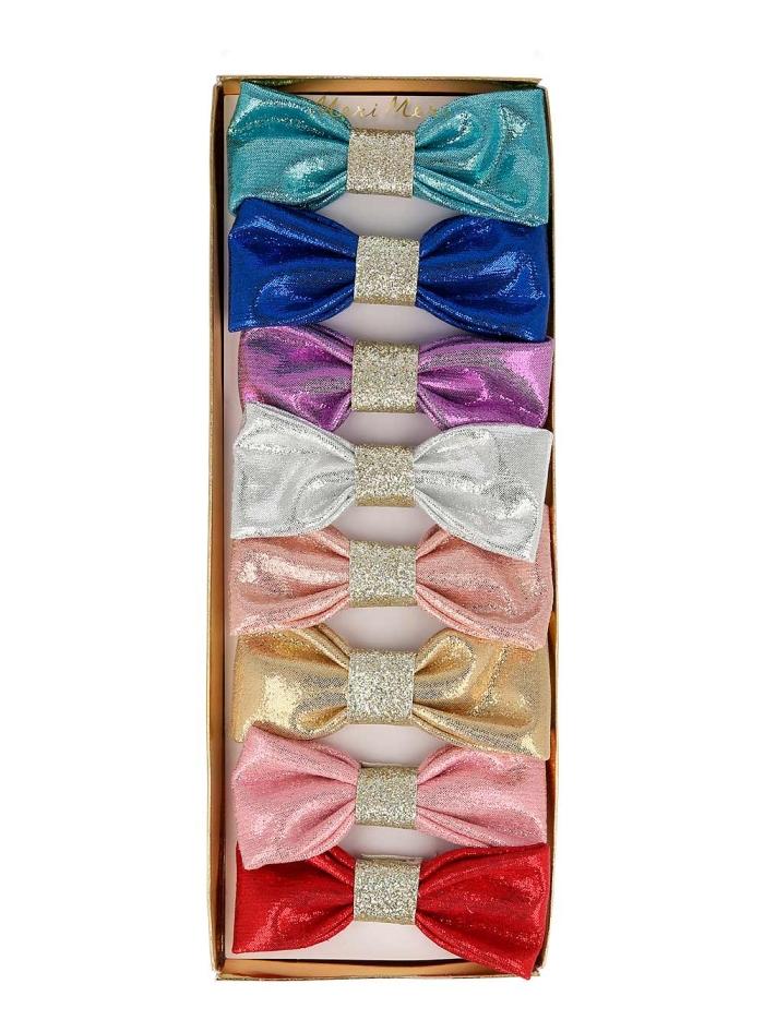 Hair-Clips-Lurex-Φιόγκοι-8τμχ.jpg Hair Clips Lurex Φιόγκοι, 8τμχ - Image 1