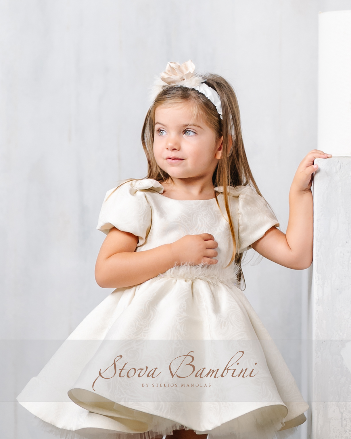 Βαπτιστικό Ρούχο κορίτσι G1 ιβουάρ - Image 2