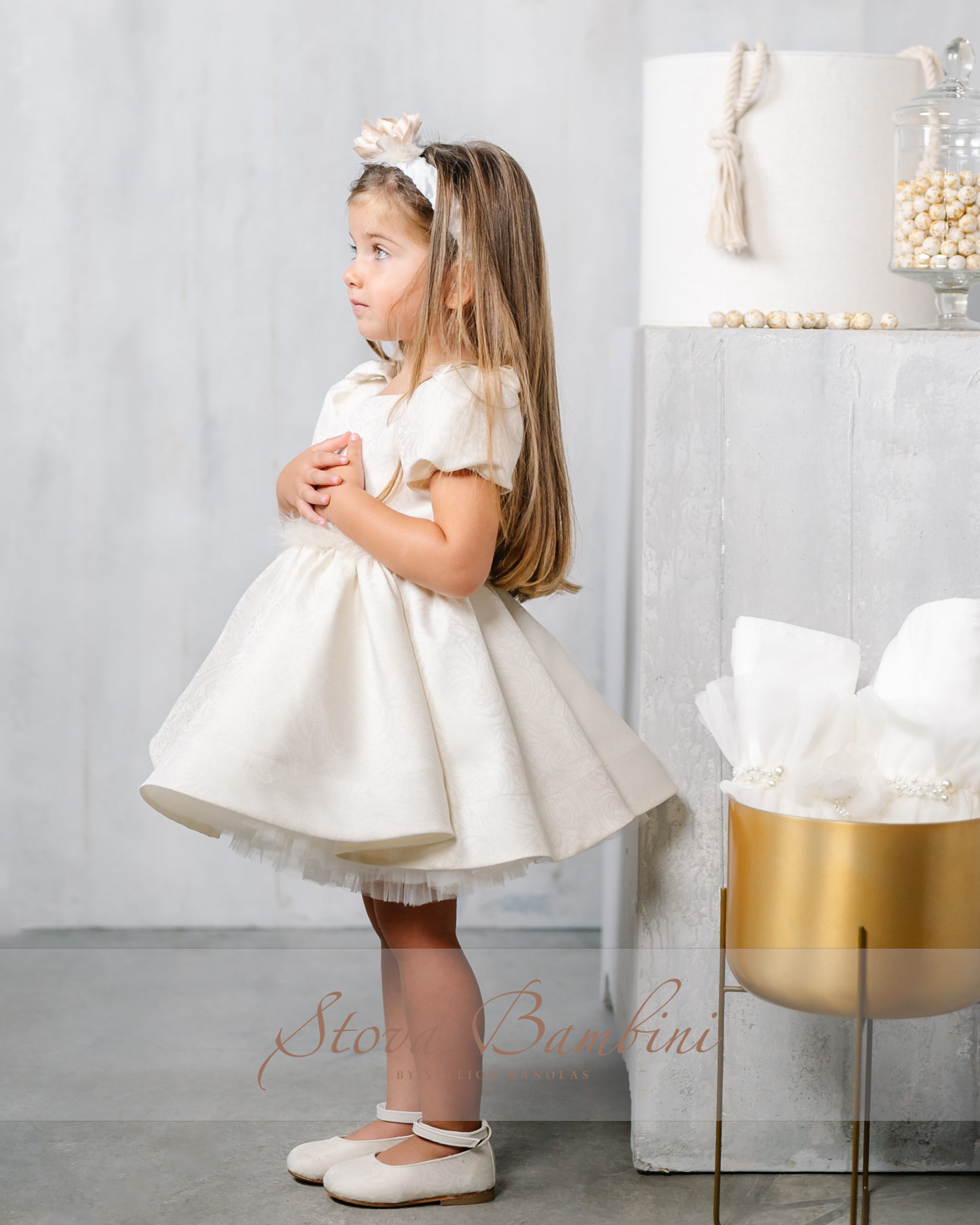 Βαπτιστικό Ρούχο κορίτσι G1 ιβουάρ - Image 3