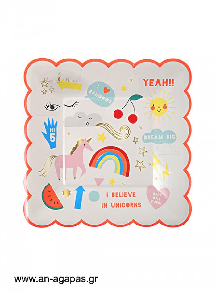 Γλυκού-Rainbow-8τμχ-.jpg Πιάτο Γλυκού Rainbow  (8τμχ) - Image 1