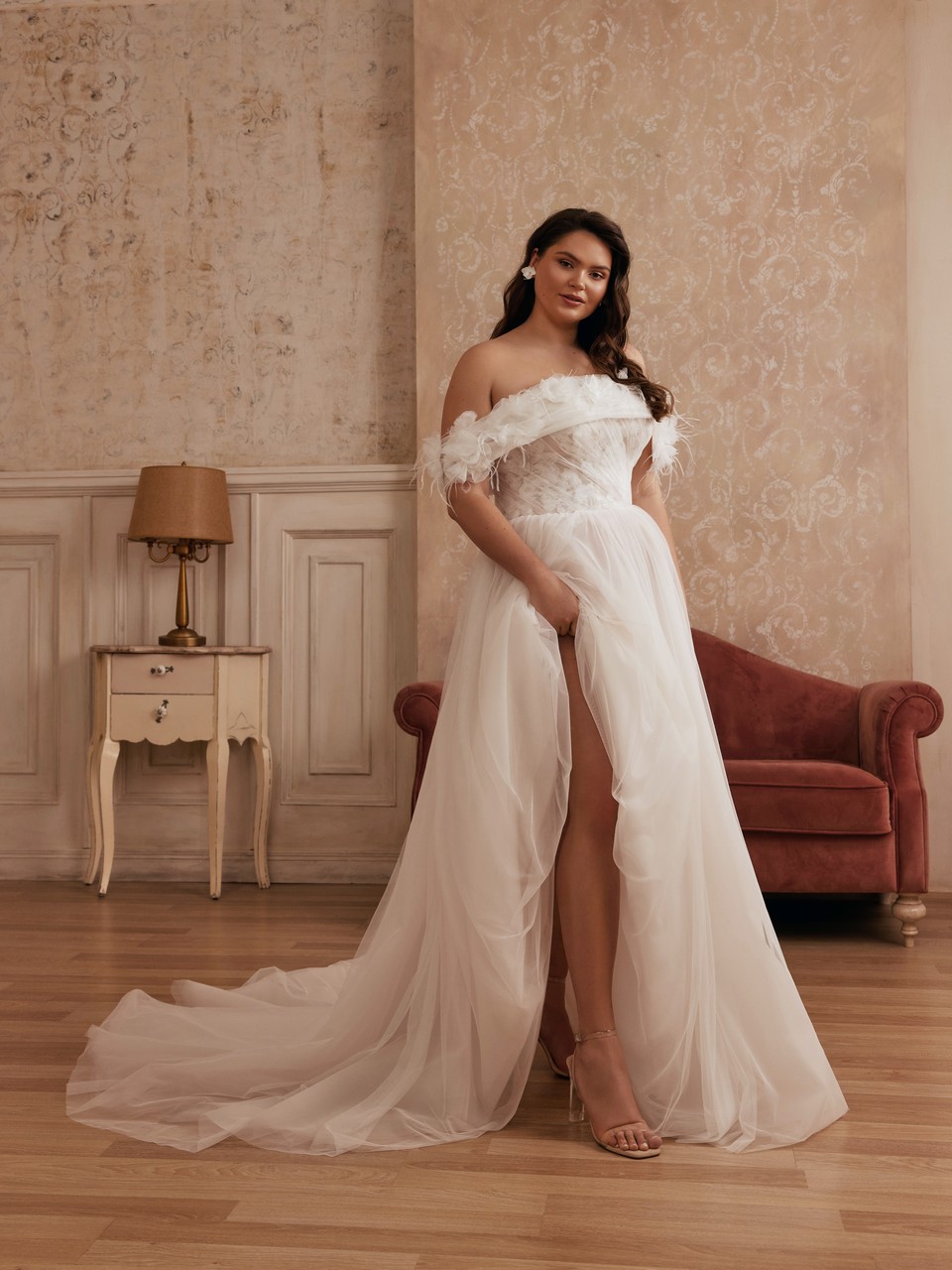 1 Νυφικό plus size Loren - Image 1