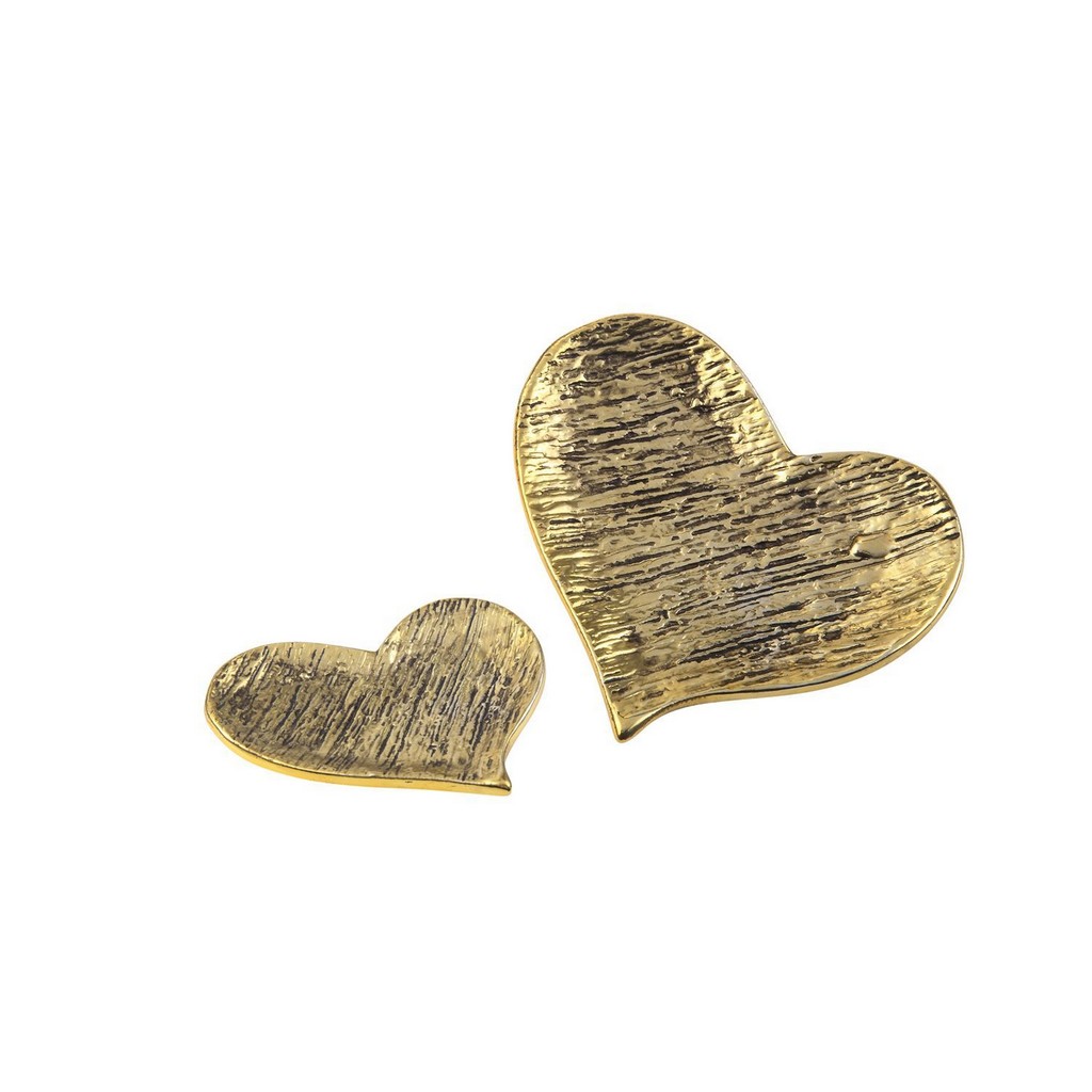 2214 Καρδιά Πιατάκι Χρυσό Διακοσμητικό 2214 - Image 1