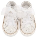 Sneaker απο Ύφασμα Φιλντιρέ Λουλούδια LU6129 Λευκό - Image 3