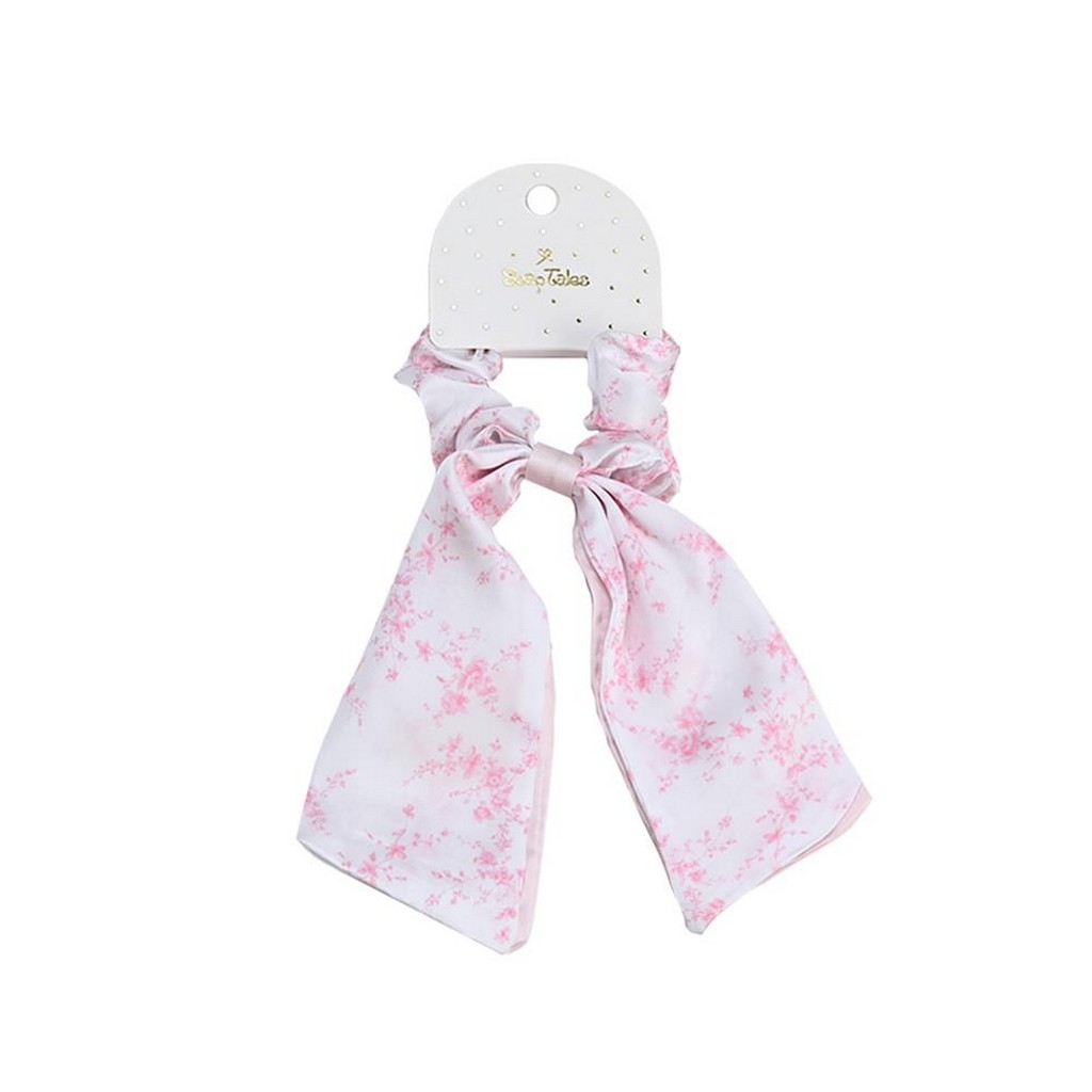 ST01014 Scrunchie με μαντίλι pink toile ST01014 - Image 1