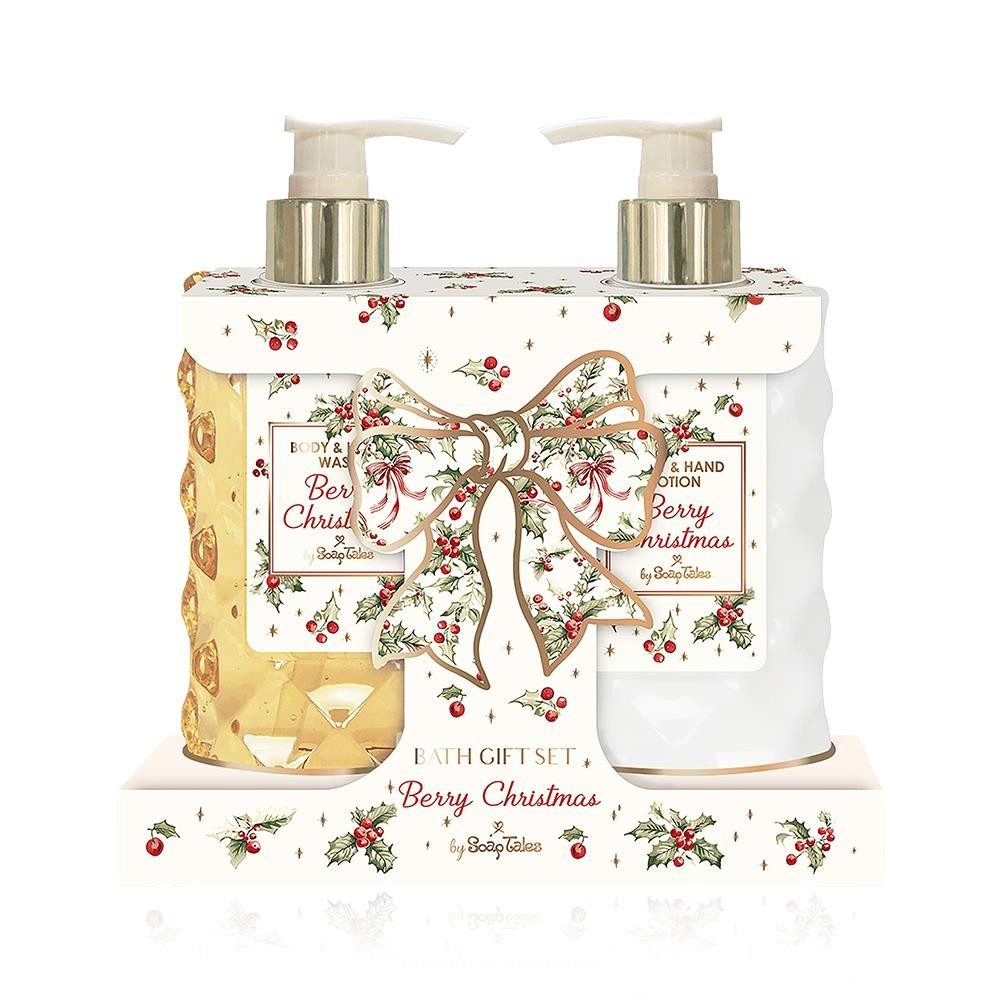 ST01048 Χριστουγεννιάτικο Σετ Περιποίησης Berry Christmas Body & Hand Wash & Body & Hand Lotion 330ml + 330mlST01048 - Image 1