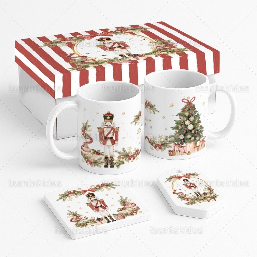 XMAS GIFT BOX 9_ΚΜ01_(2 ΚΟΥΠΕΣ_ΣΟΥΒΕΡ_ΕΞΑΓΩΝΟ ΓΥΨΙΝΟ)_1949 XMAS GIFT BOX9 – 1949 - Image 1